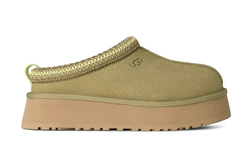 Papuci tip UGG cu platformă - Green