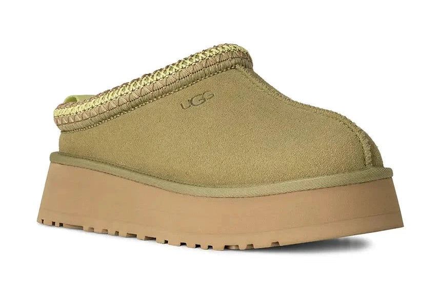 Papuci tip UGG cu platformă - Green