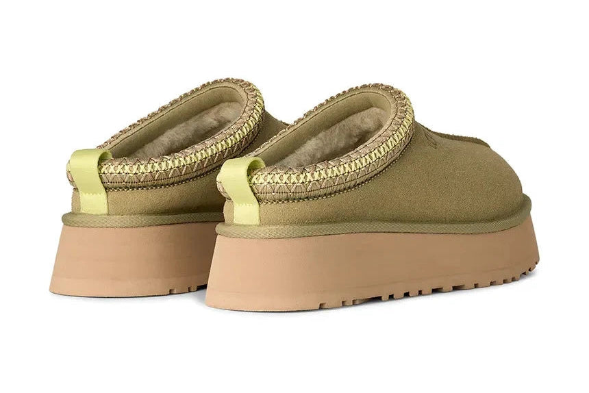 Papuci tip UGG cu platformă - Green