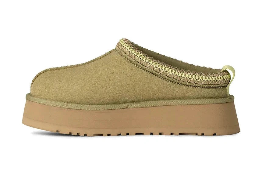 Papuci tip UGG cu platformă - Green
