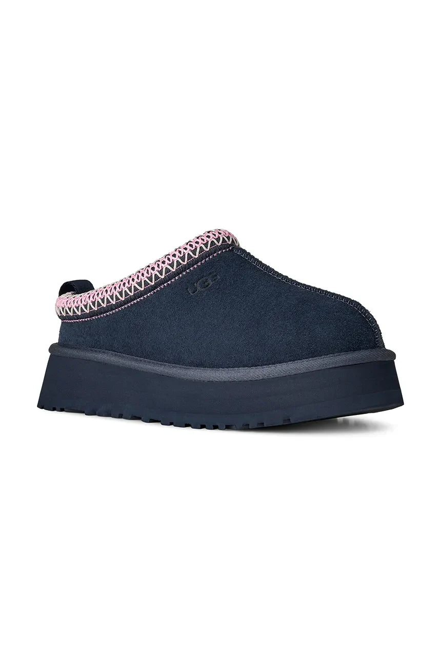 Papuci tip UGG cu platformă – Blue Naval