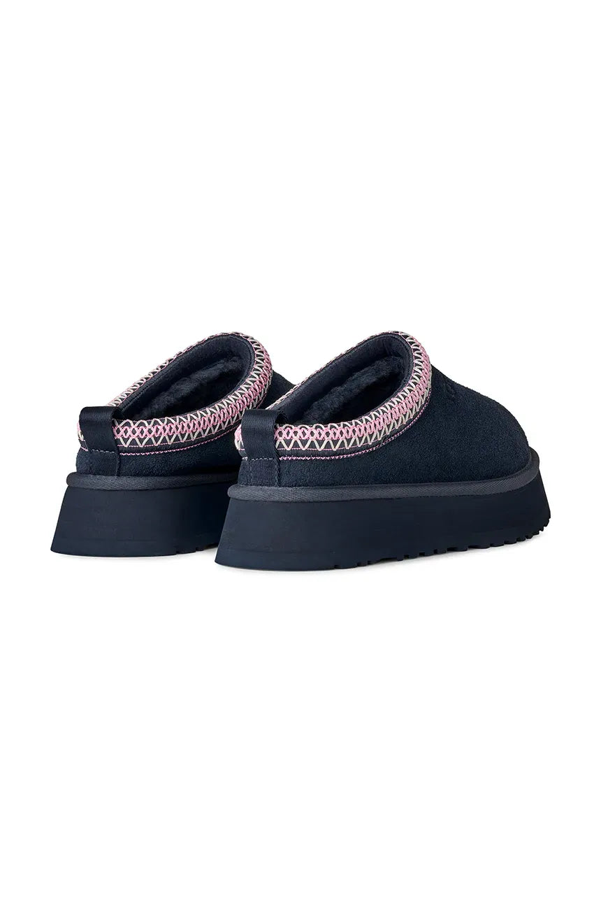 Papuci tip UGG cu platformă – Blue Naval